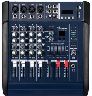 402D USB Микшерный пульт с усилителем
